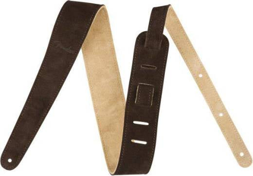 Fender 2 RVRS Suede Strap BRN TAN diržas gitarai