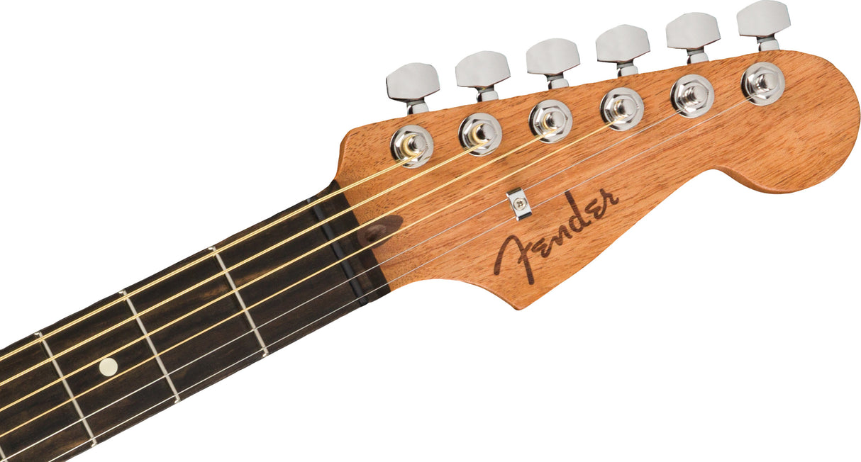 Fender Acoustasonic Strat Nat W Bag Made in USA elektro-akustinė gitara