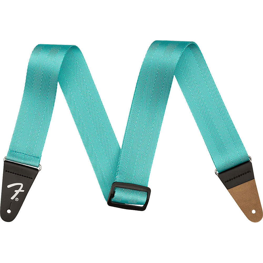 Fender 2 inch Am Pro Seat Belt Strap Miami Blue diržas gitarai