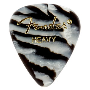 Fender 351 Shape Premium Pick Heavy Zebra mediatorius