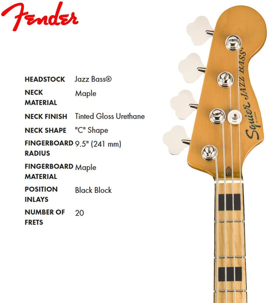 Squier Classic Vibe 70s Jazz Bass MN NAT bosinė gitara