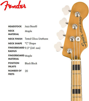 Squier Classic Vibe 70s Jazz Bass MN NAT bosinė gitara