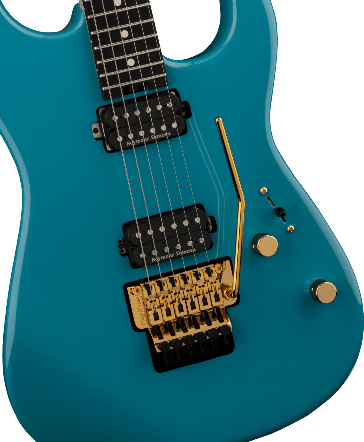 Charvel Pro Mod SD1 HH FR Ebony Fingerboard Miami Blue elektrinė gitara