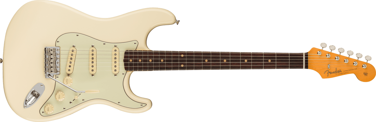 Fender American Vintage II 1961 Stratocaster RW Olympic White elektrinė gitara