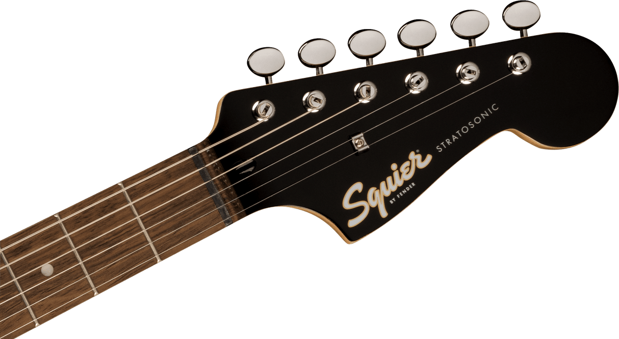 Squier Paranormal Strat-O-Sonic Laurel Fingerboard Black Pickguard Vintage Blonde elektrinė gitaraq