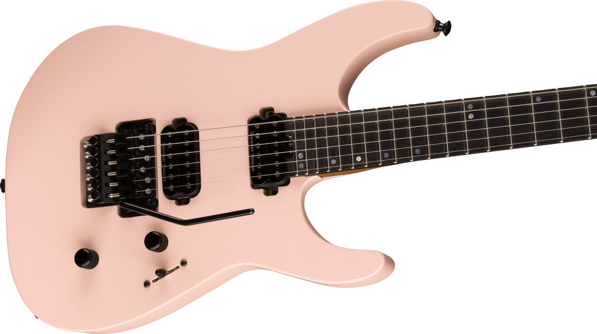 Jackson American Series Virtuoso Streaked Ebony FB Satin Shell Pink Made in USA