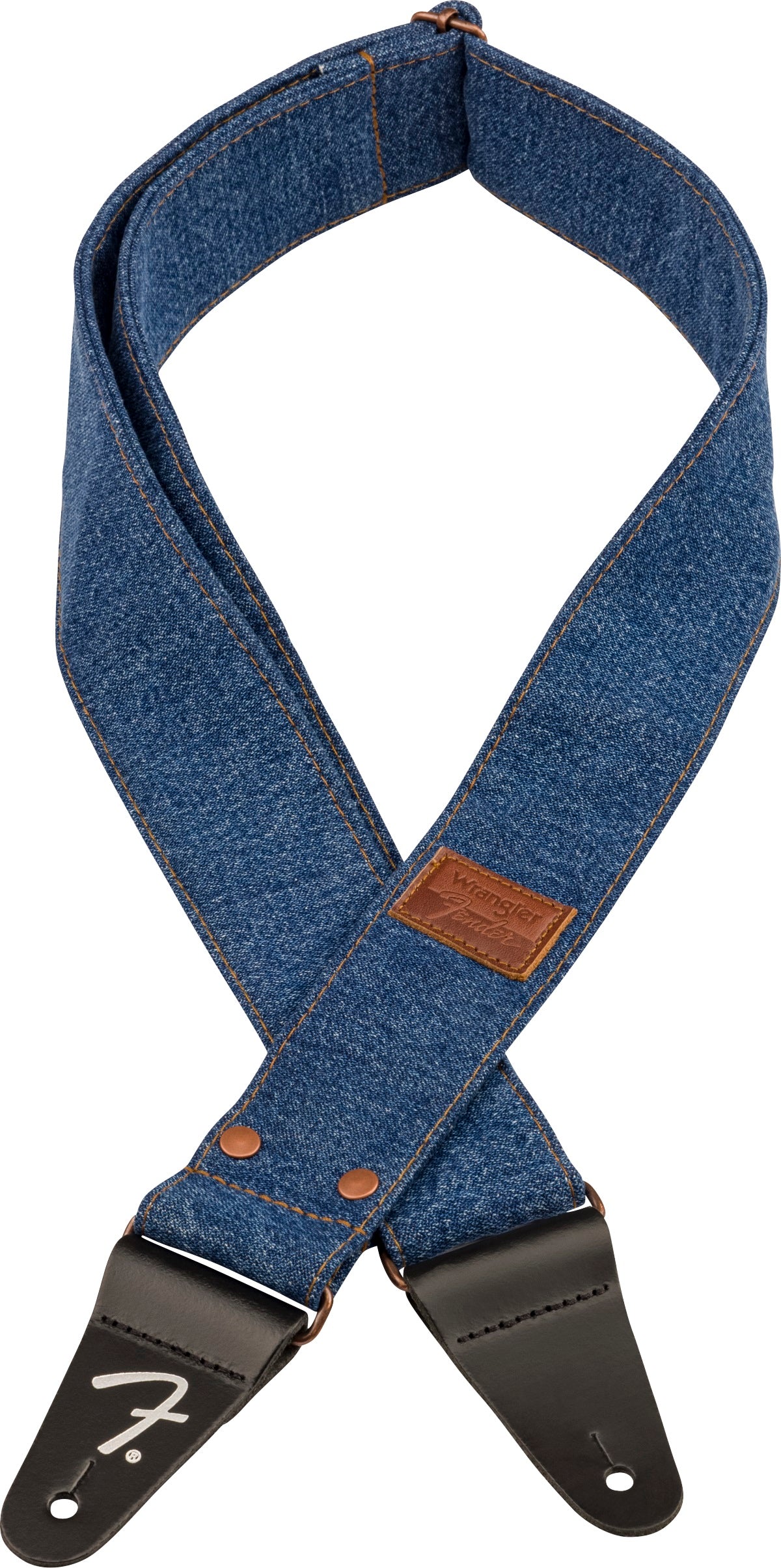 Fender X Wrangler Denim Strap Dark Indigo diržas gitarai