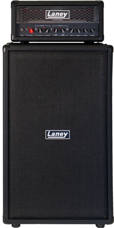 Laney Ironheart DUALRIG Dualtop 60-Watt 2-Channel Guitar Amp Head & IRF-CAB212 2x12