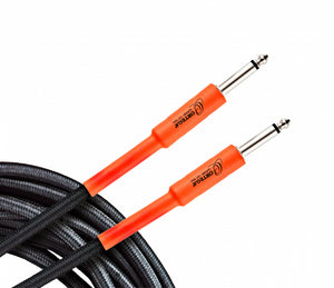 Ortega OECIS-20 Instrument Cable - 6m/20ft. Black Tweed, STRAIGHT/STRAIGHT, Economy Series laidas gi