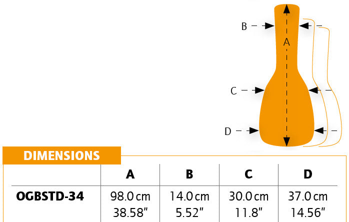 Ortega OGBSTD-34 dėklas 3/4 klasikinei gitarai