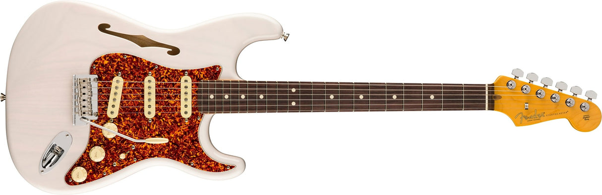 Fender LE American Professional II Stratocaster Thinline RW Transparent Shell Pink Made in USA elekt