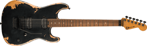 Charvel Pro Mod Relic San Dimas 1 HH FR PF Weathered Black elektrinė gitara