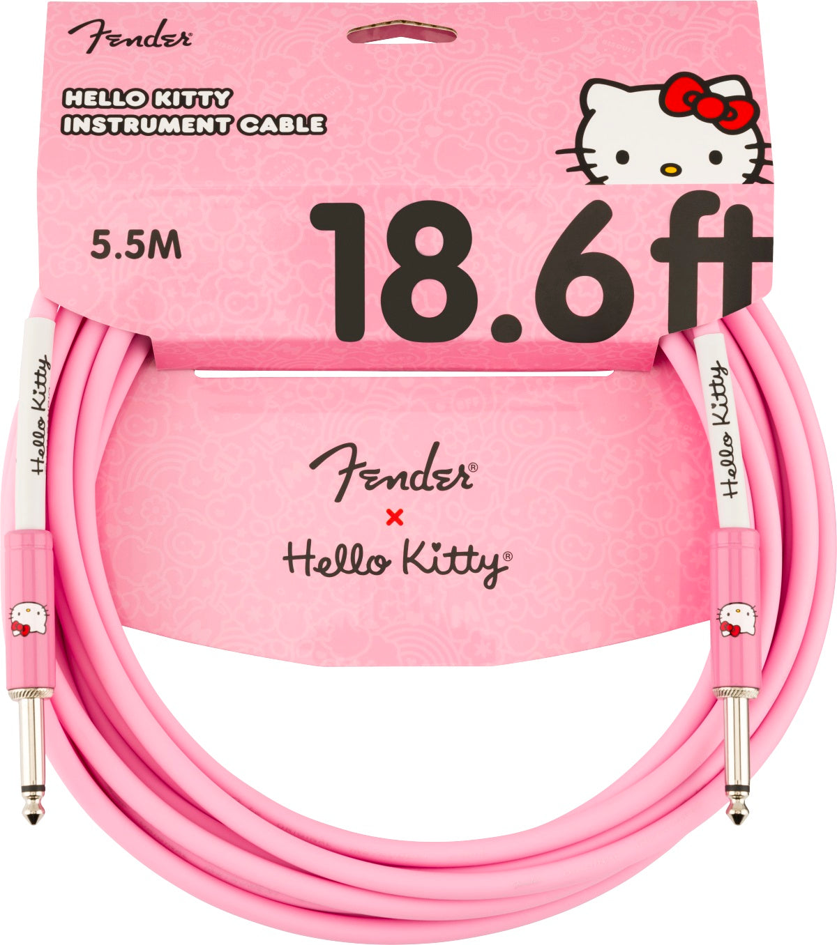 Fender x Hello Kitty Pink Original Cable 18.6 laidas gitarai