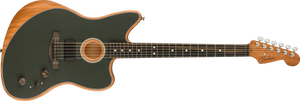 Fender American Acoustasonic Jazzmaster Tungsten Ebony Fingerboard elektro-akustinė gitara