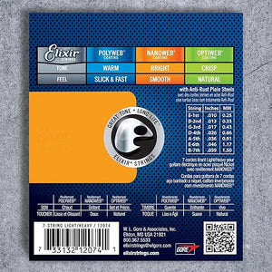 Elixir 12074 7 strings Light 10-59 stygos elektrinei gitarai