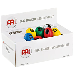 MEINL ES Plastic Egg Shaker R/25, Y/25, BK/25